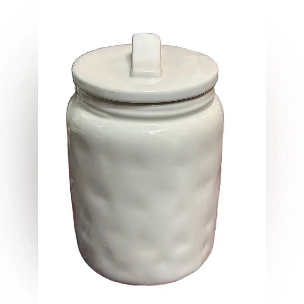 Rae‎ Dunn Tea Canister Typewriter Font Kitchen Storage Farmhouse Home Decor